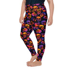 Halloween Skulls Plus Size Leggings