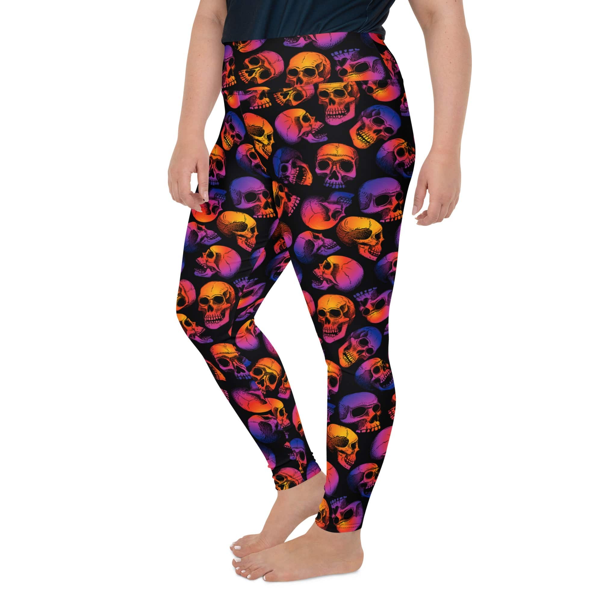 Halloween Skulls Plus Size Leggings