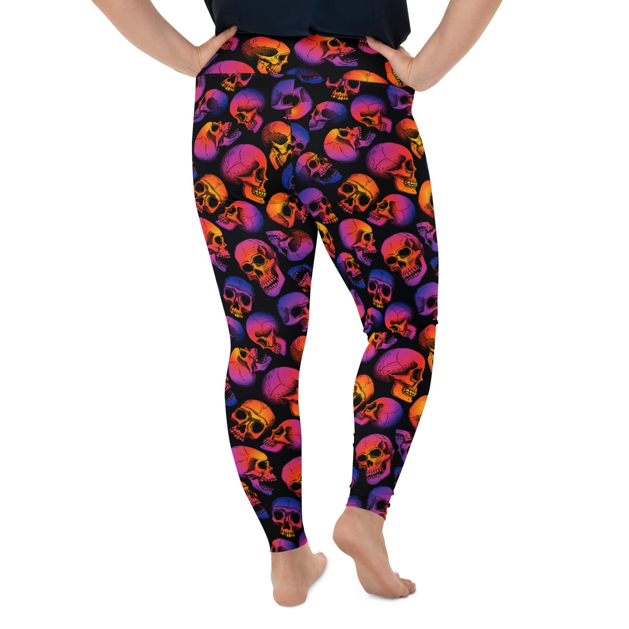 Halloween Skulls Plus Size Leggings