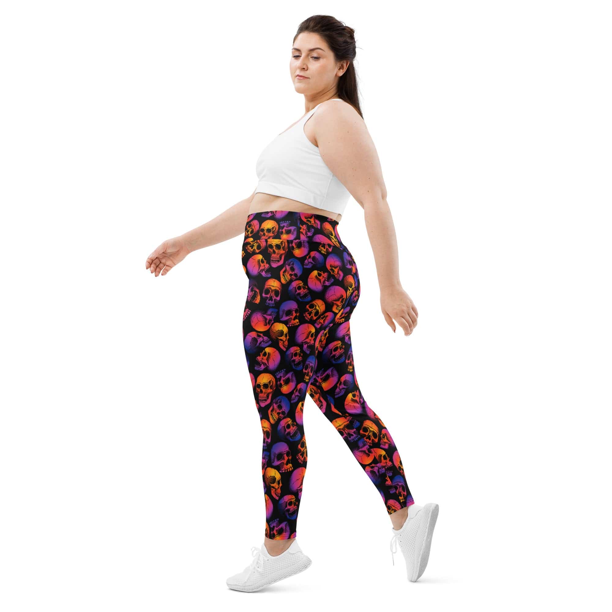 Halloween Skulls Plus Size Leggings