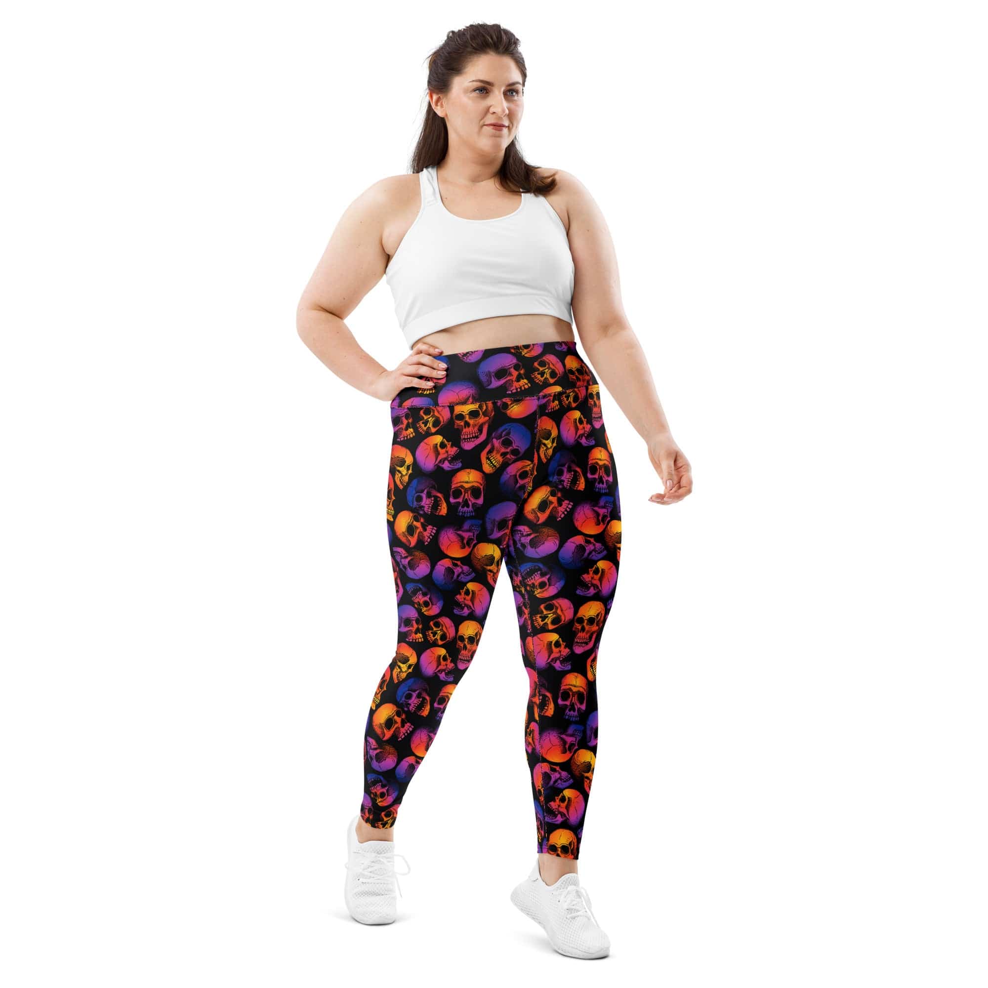Halloween Skulls Plus Size Leggings
