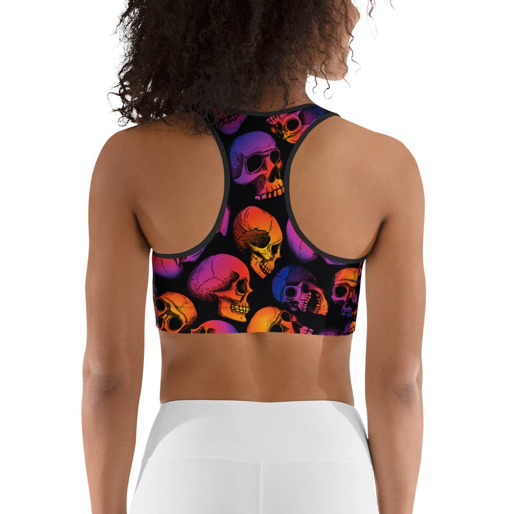 Halloween Skulls Sports Bra