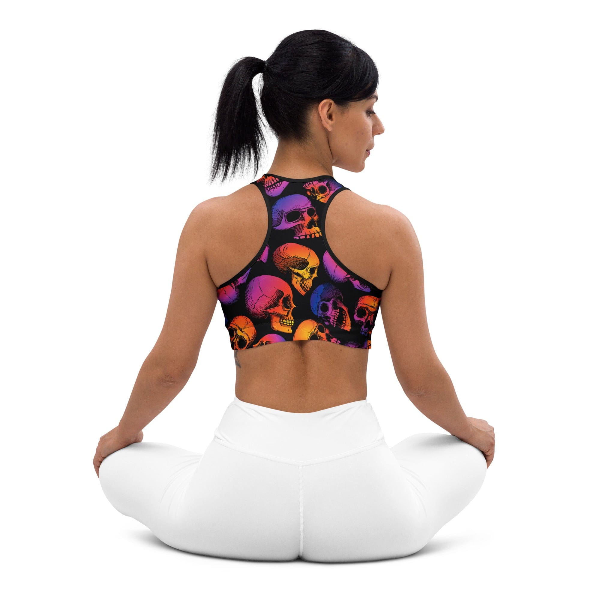 Halloween Skulls Sports Bra