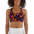 Halloween Skulls Sports Bra