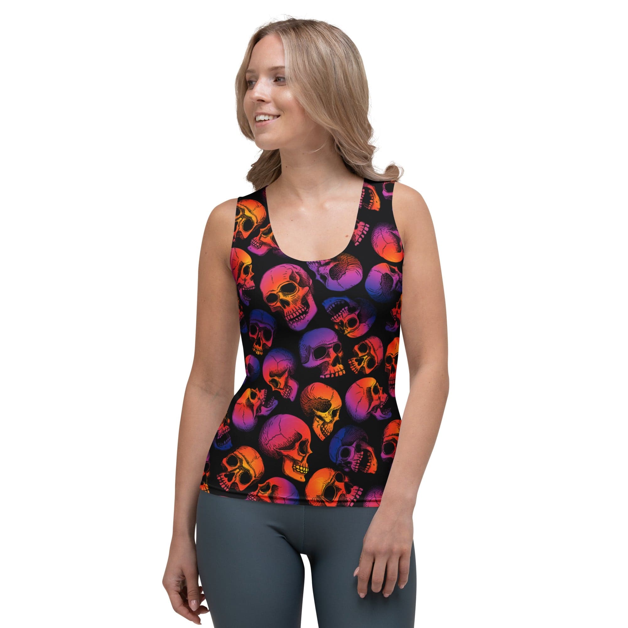 Halloween Skulls Tank Top