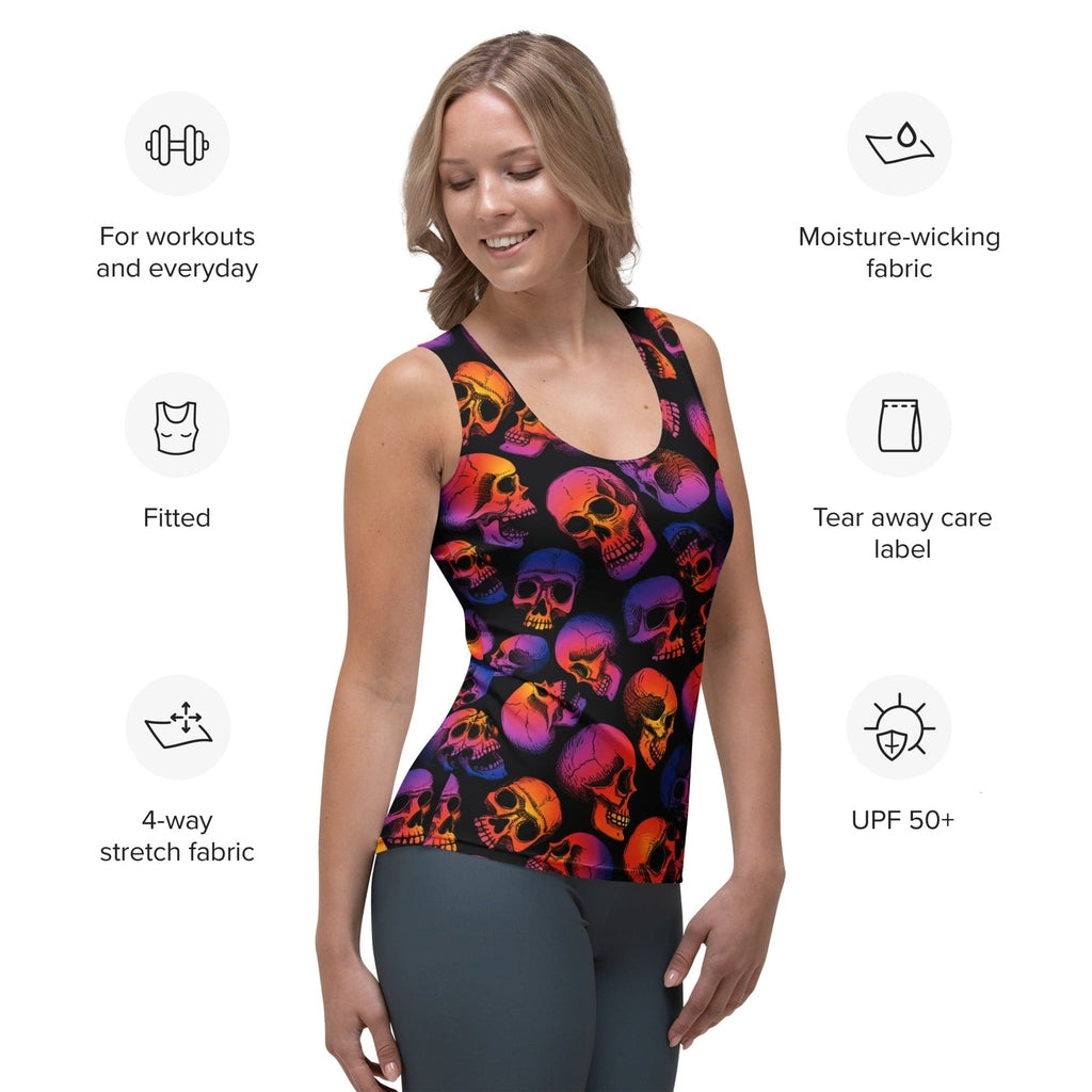Halloween Skulls Tank Top