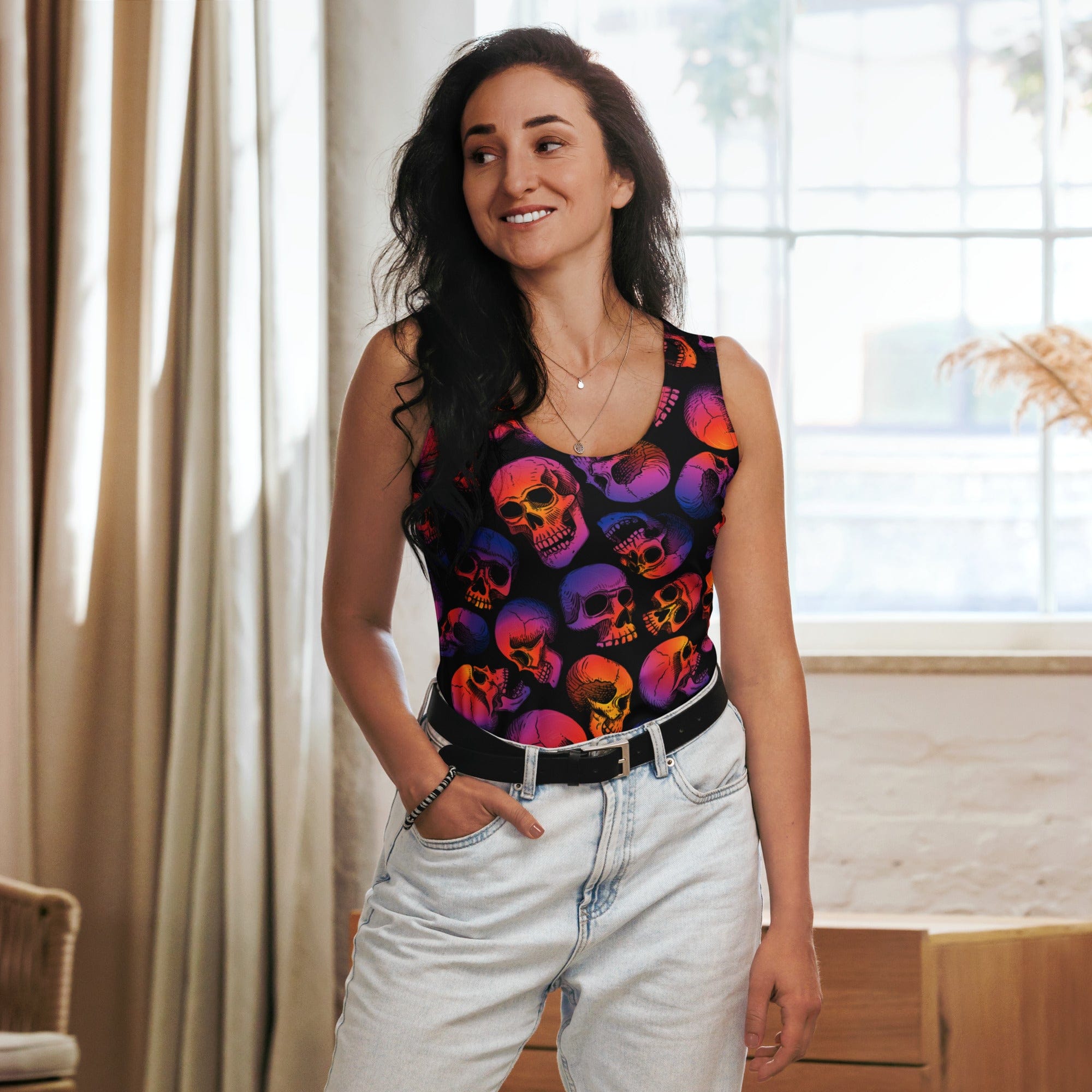 Halloween Skulls Tank Top