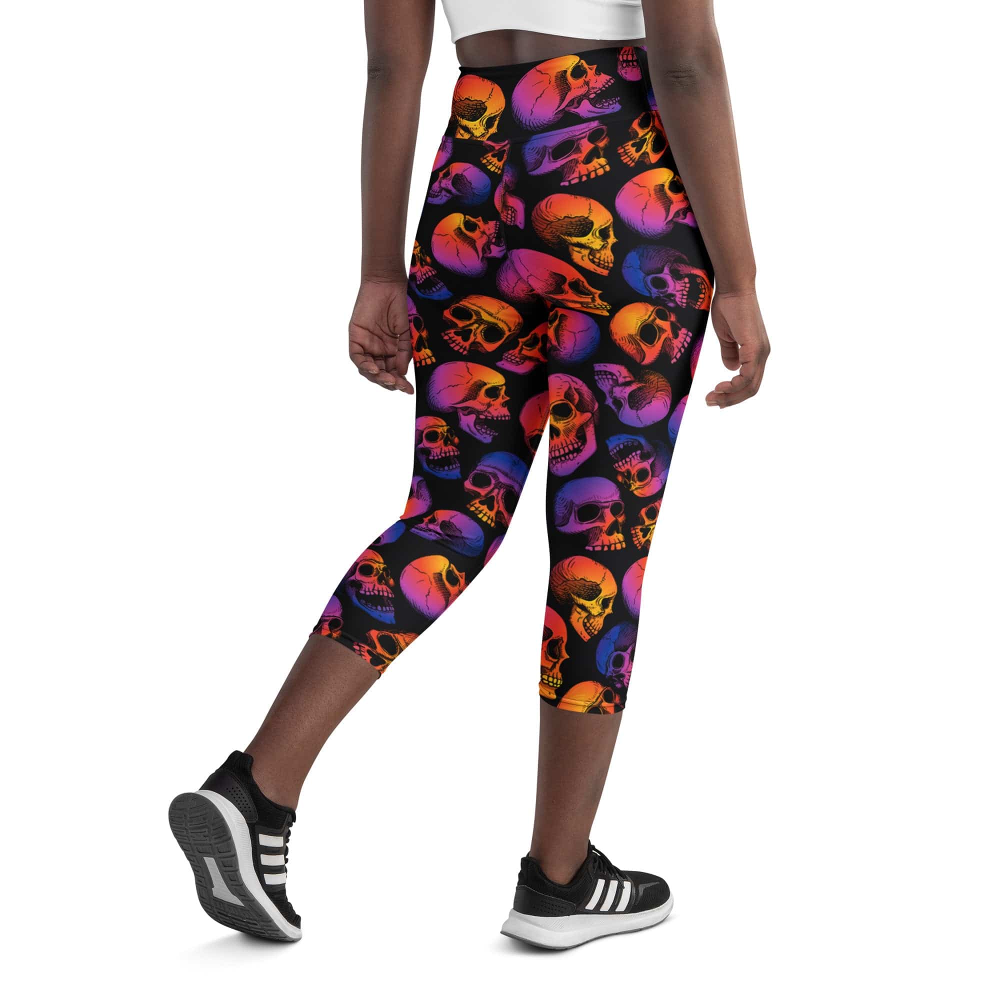 Halloween Skulls Yoga Capris