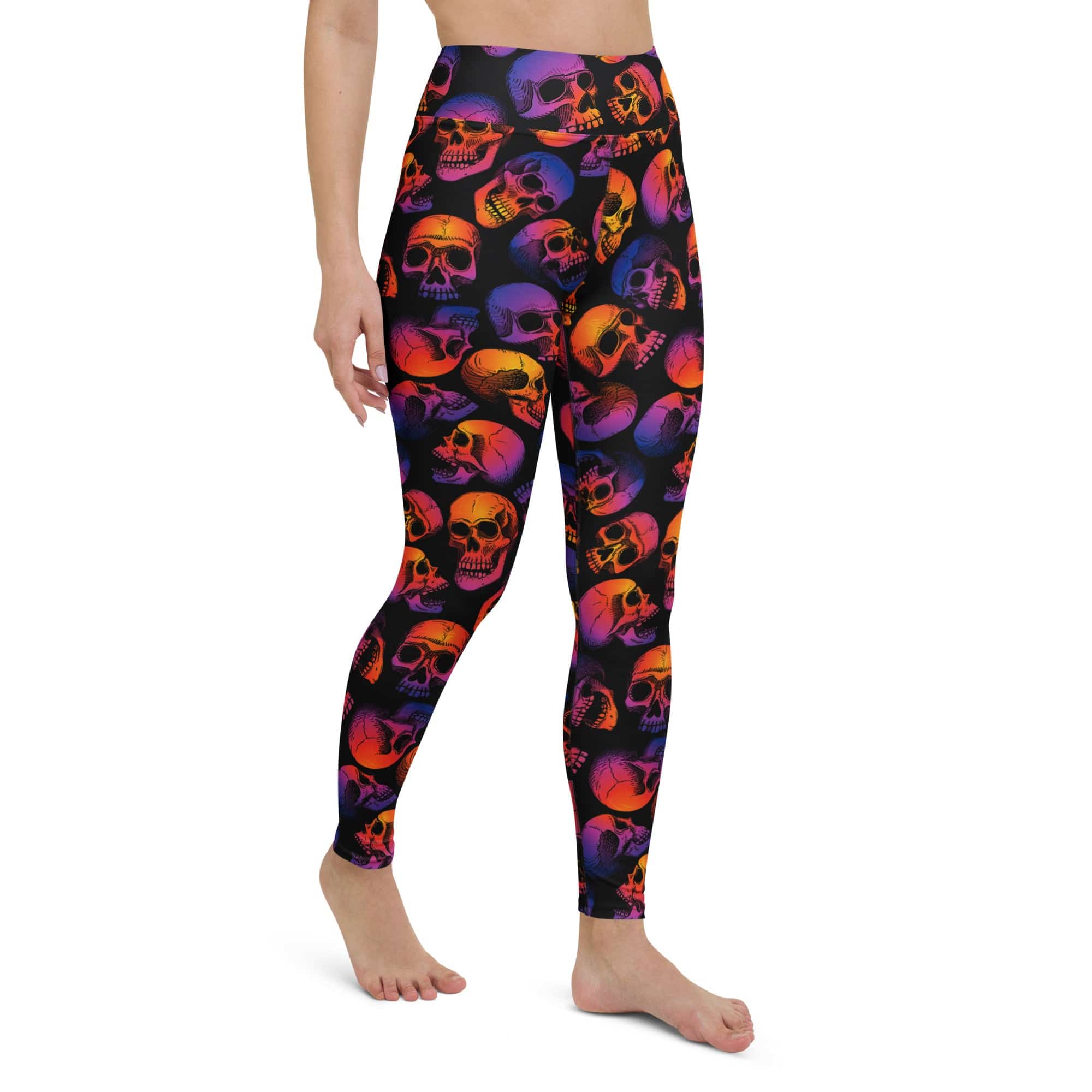 Halloween Skulls Yoga Leggings
