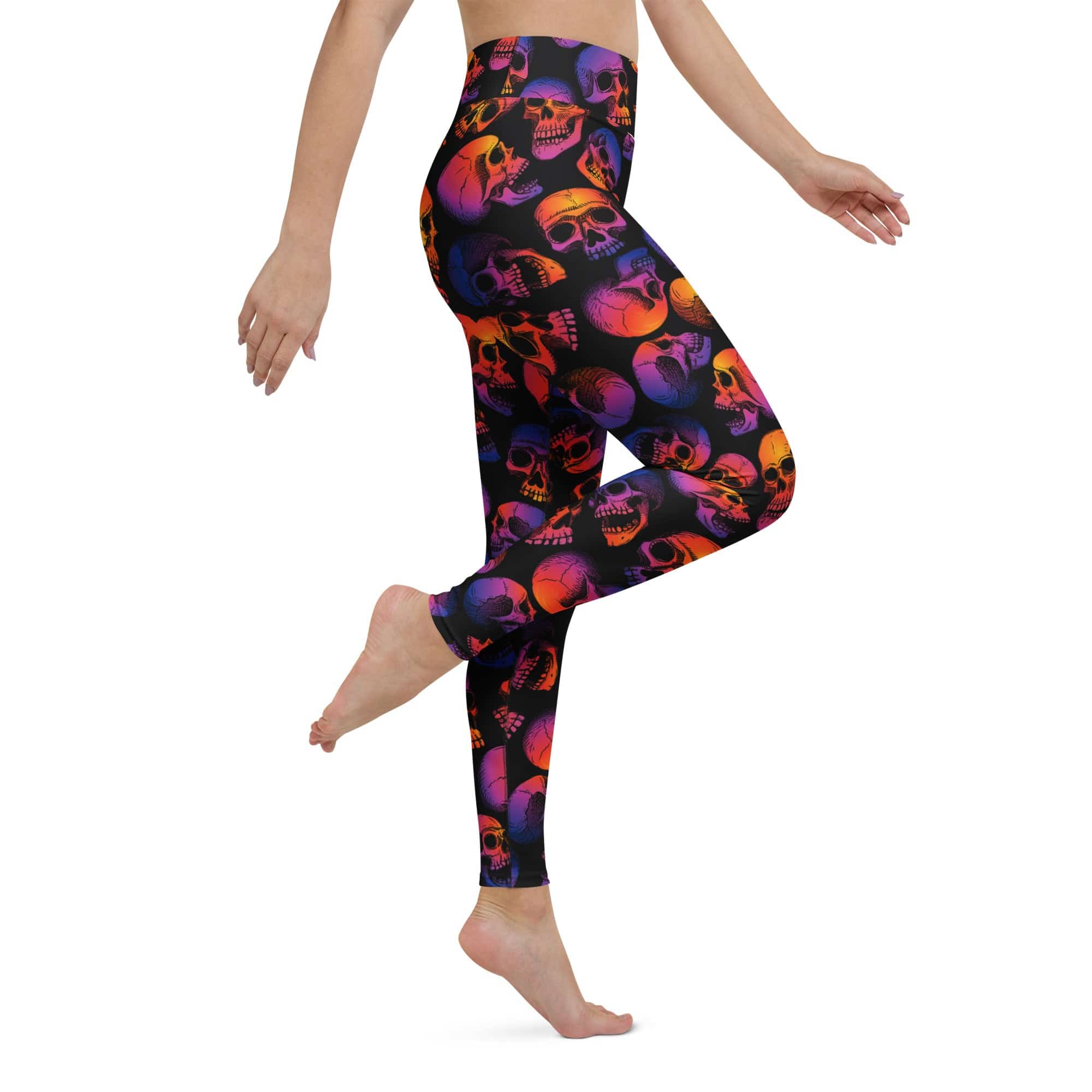 Halloween Skulls Yoga Leggings