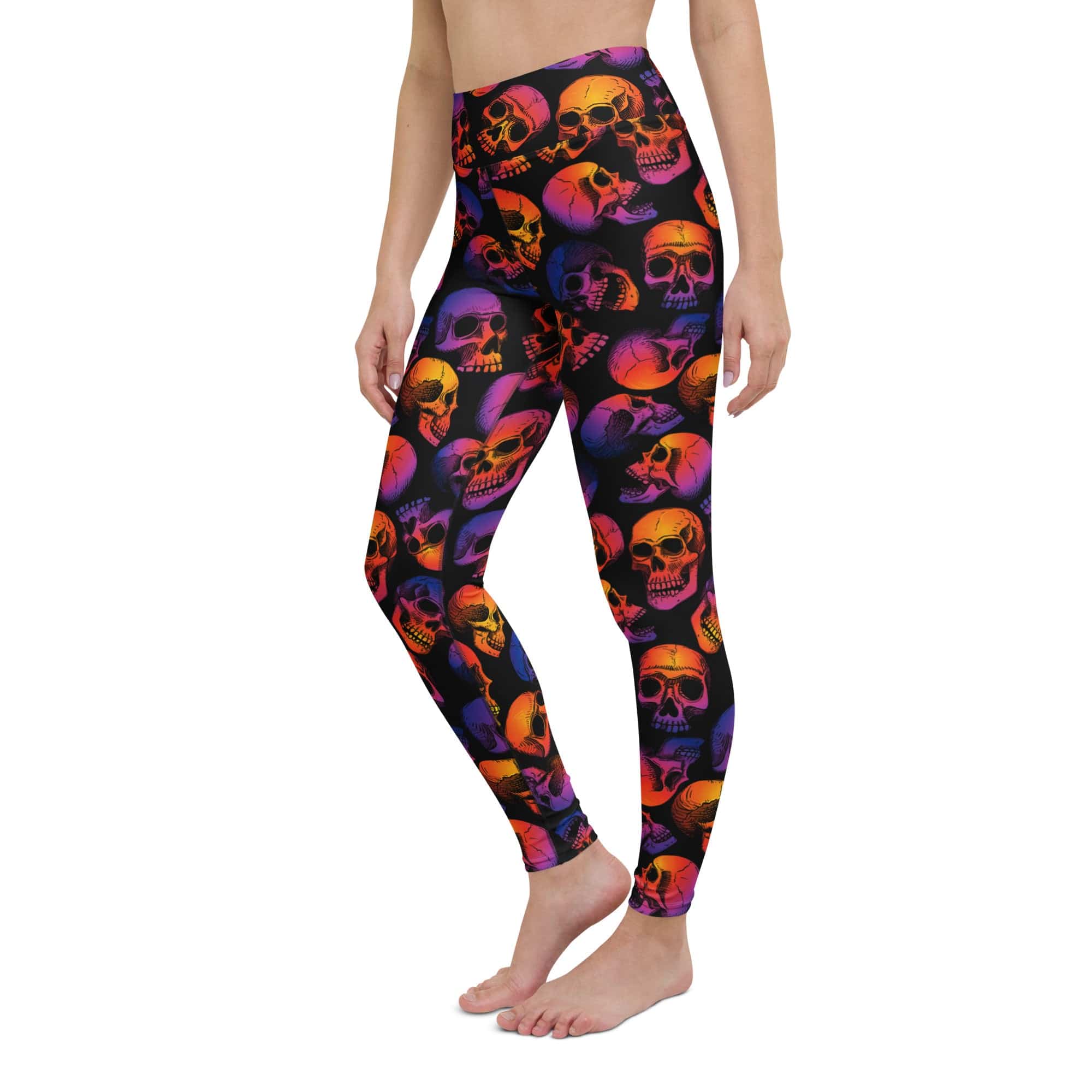 Halloween Skulls Yoga Leggings