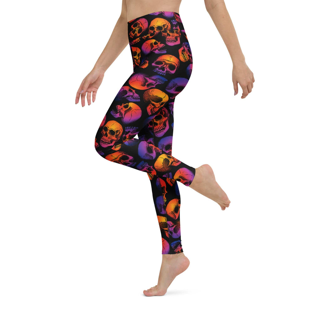 Halloween Skulls Yoga Leggings
