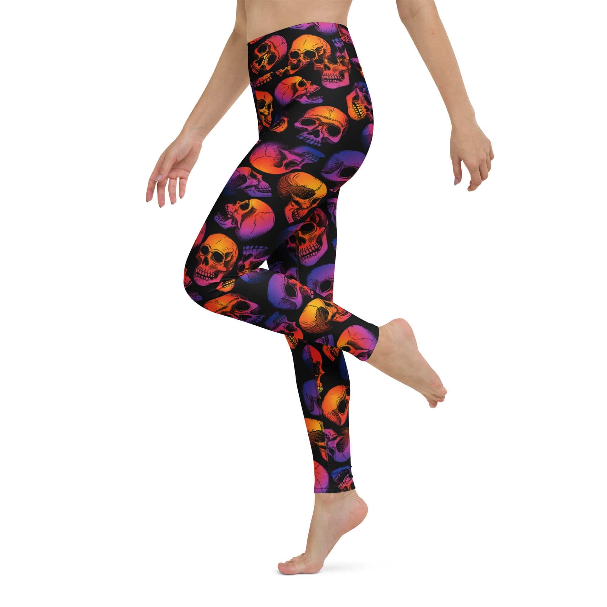 Halloween Skulls Yoga Leggings