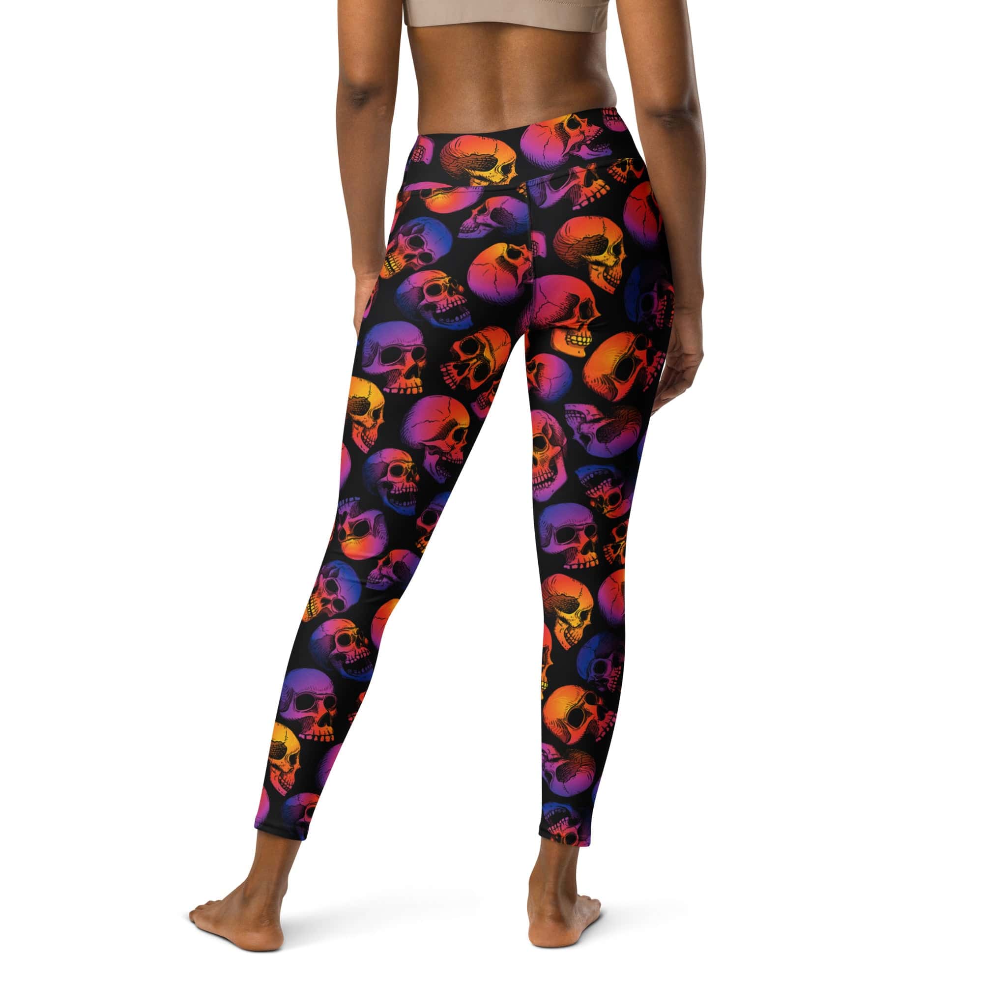 Halloween Skulls Yoga Leggings