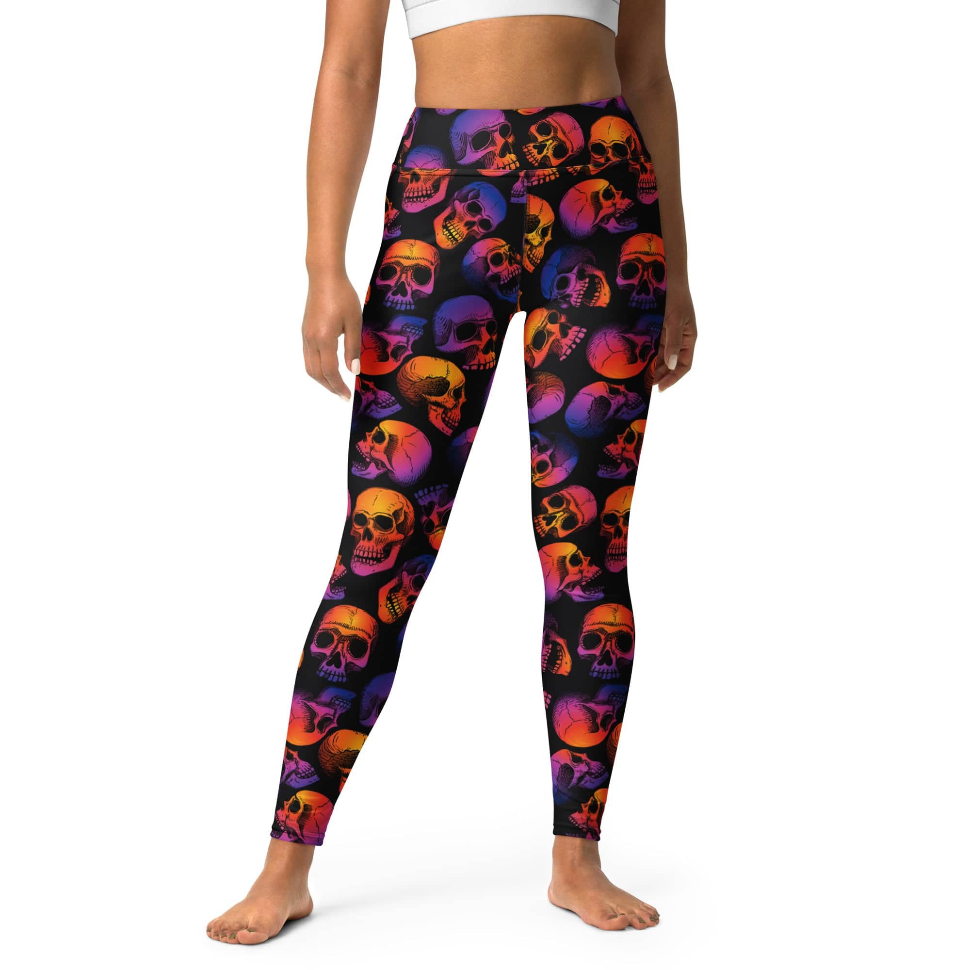 Halloween Skulls Yoga Leggings