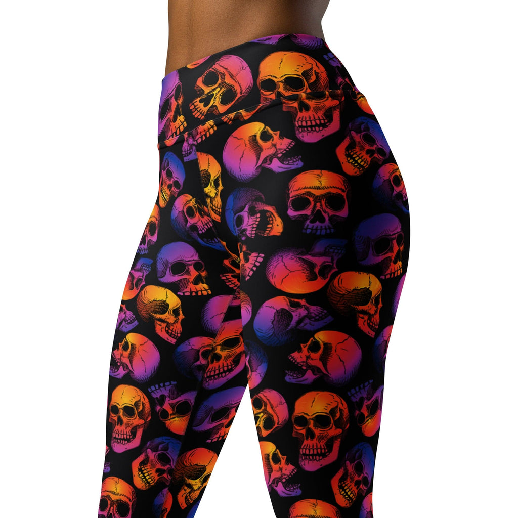 Halloween Skulls Yoga Leggings