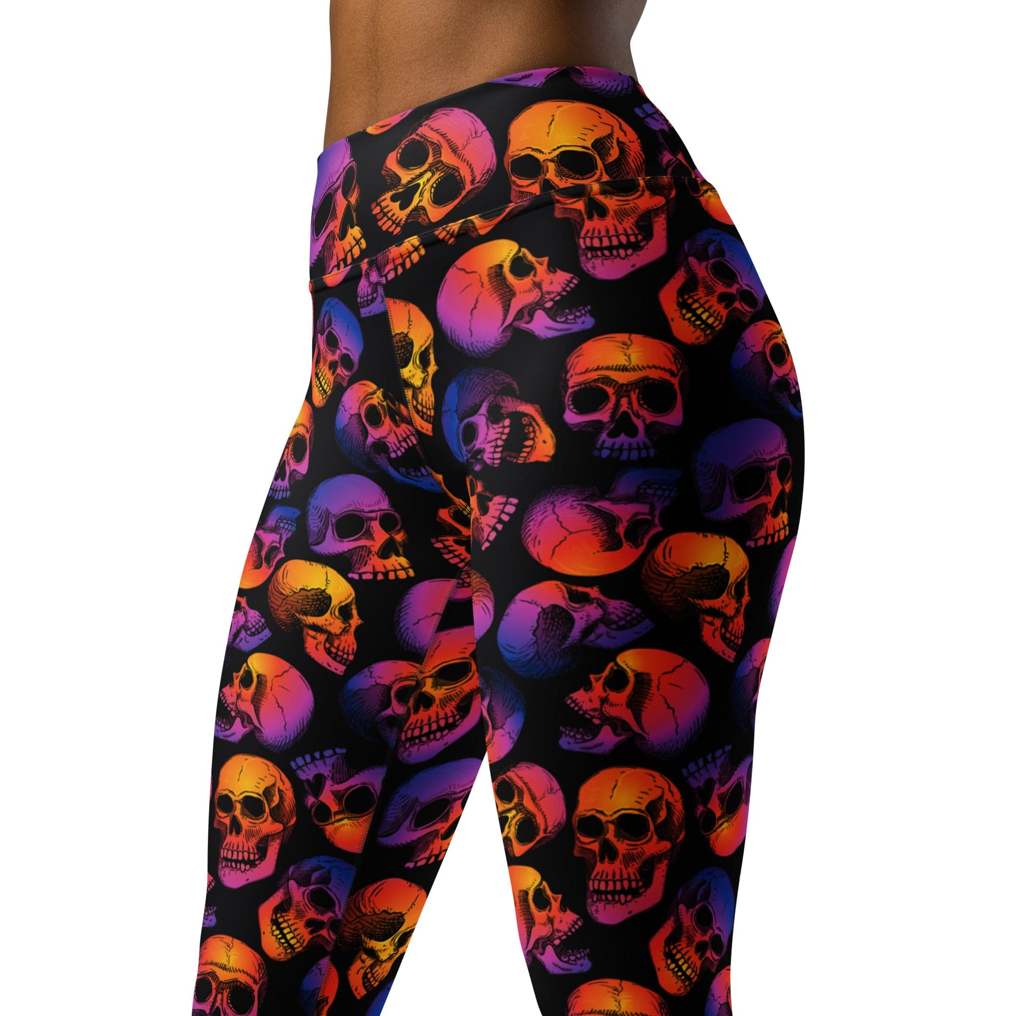 Halloween Skulls Yoga Leggings