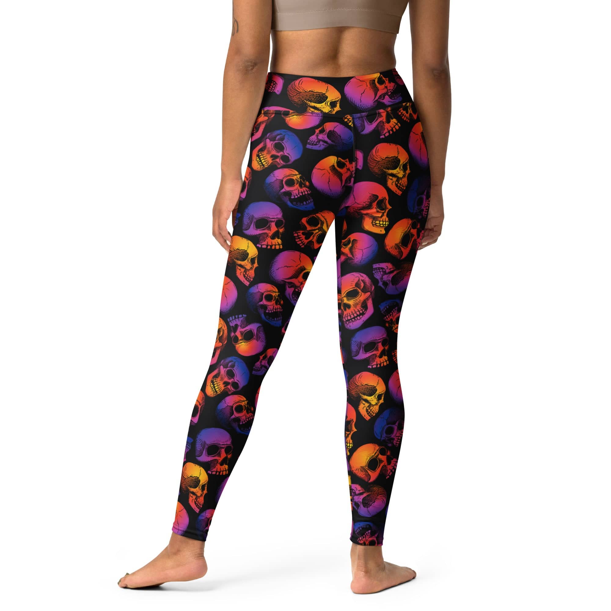 Halloween Skulls Yoga Leggings