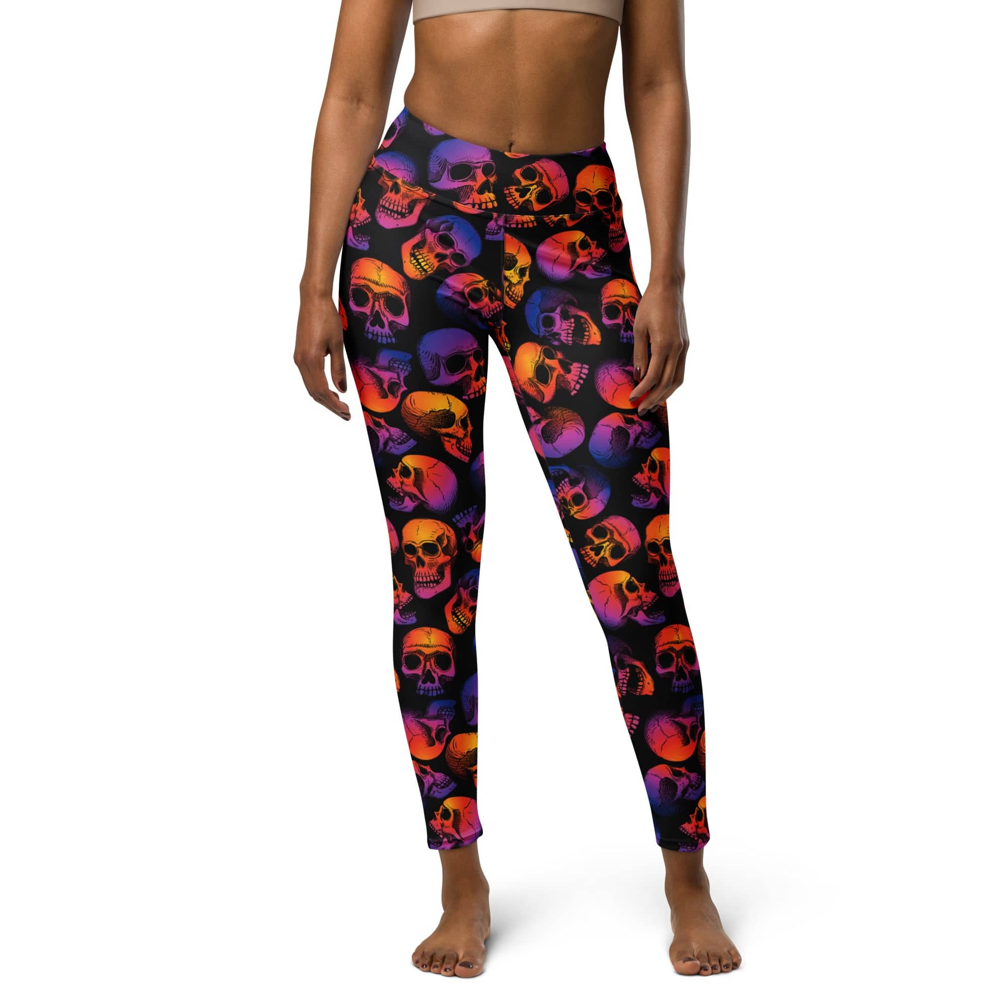 Halloween Skulls Yoga Leggings