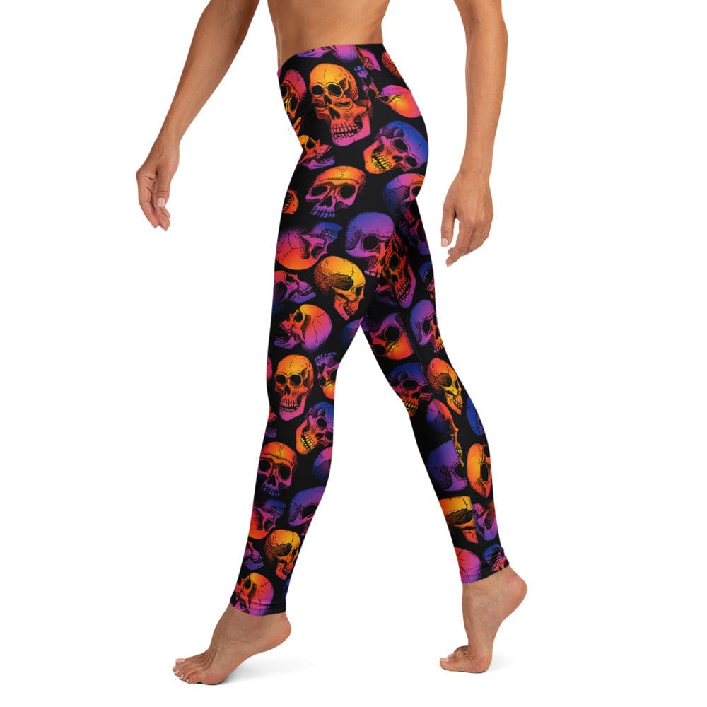 Halloween Skulls Yoga Leggings