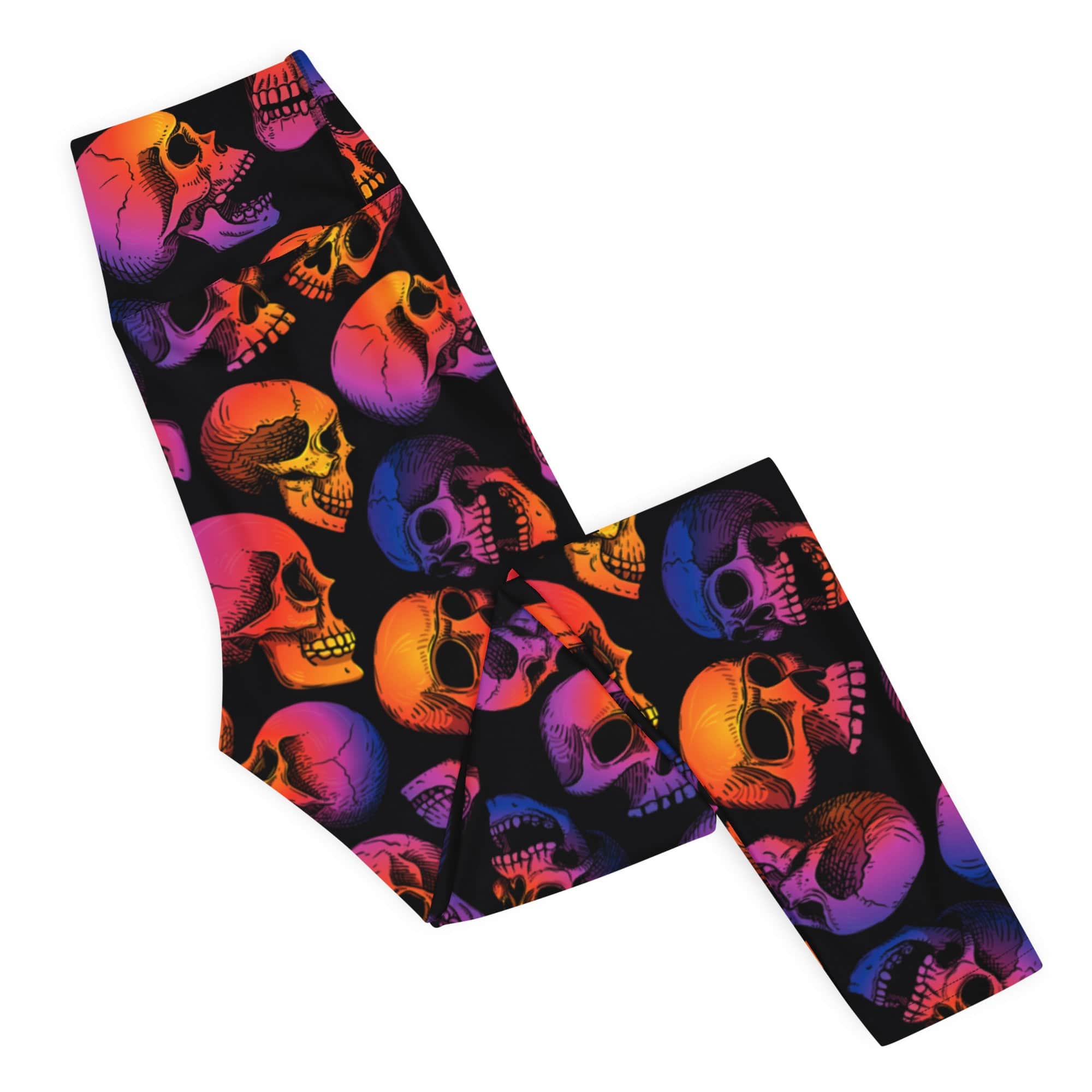 Halloween Skulls Yoga Leggings