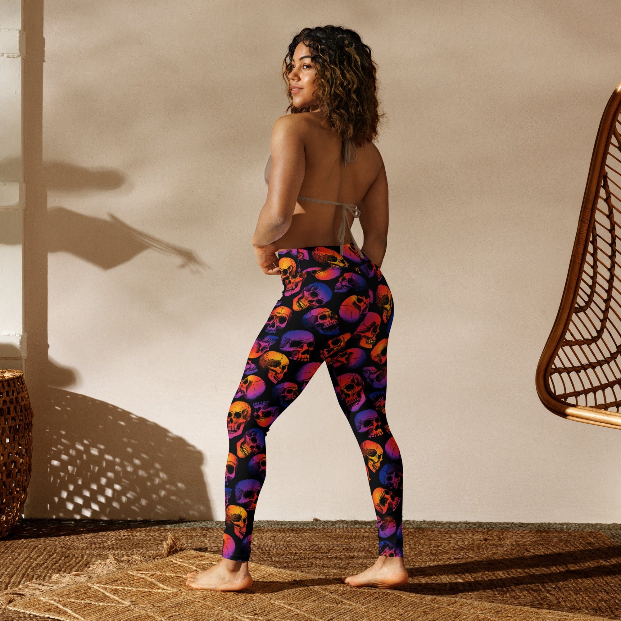 Halloween Skulls Yoga Leggings