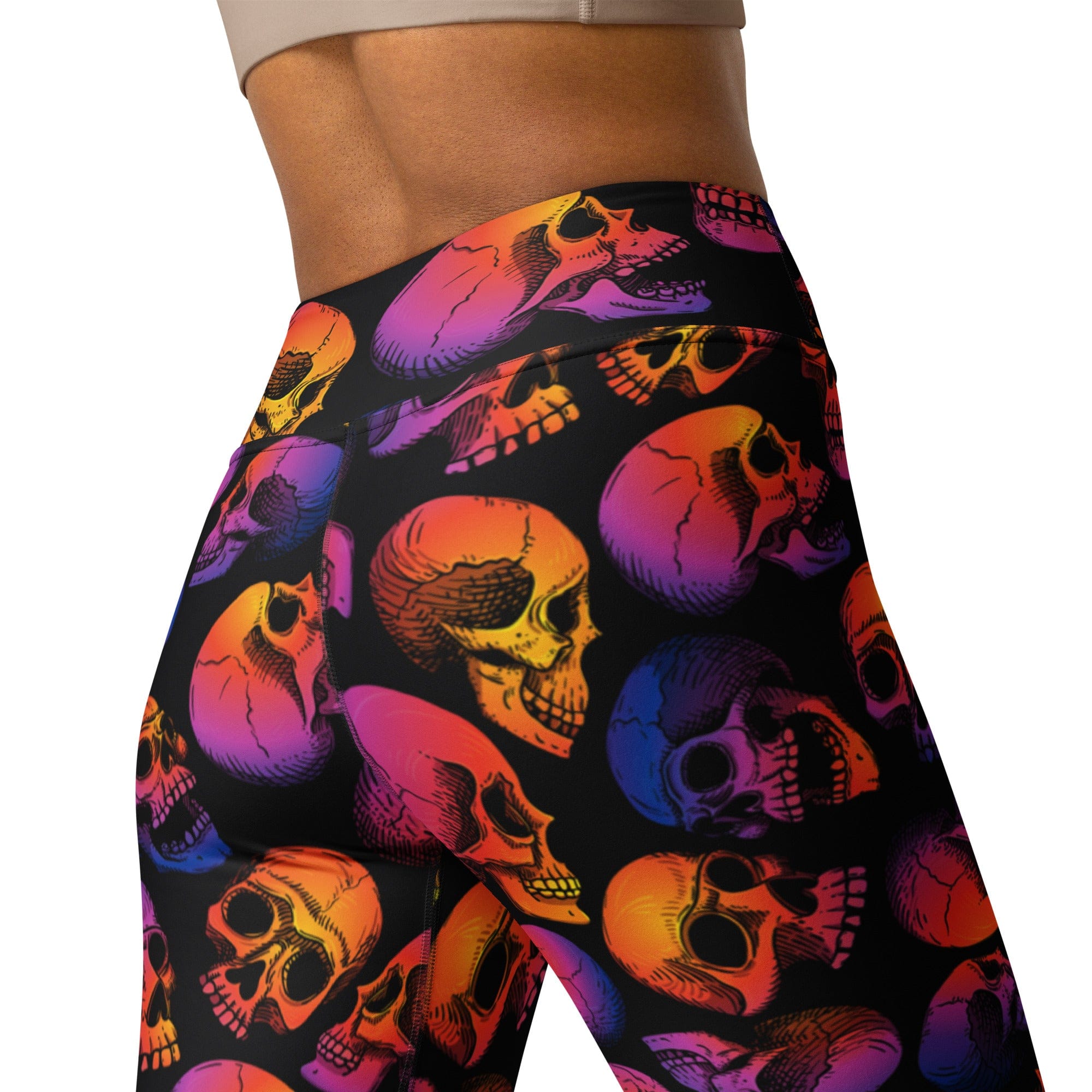 Halloween Skulls Yoga Leggings