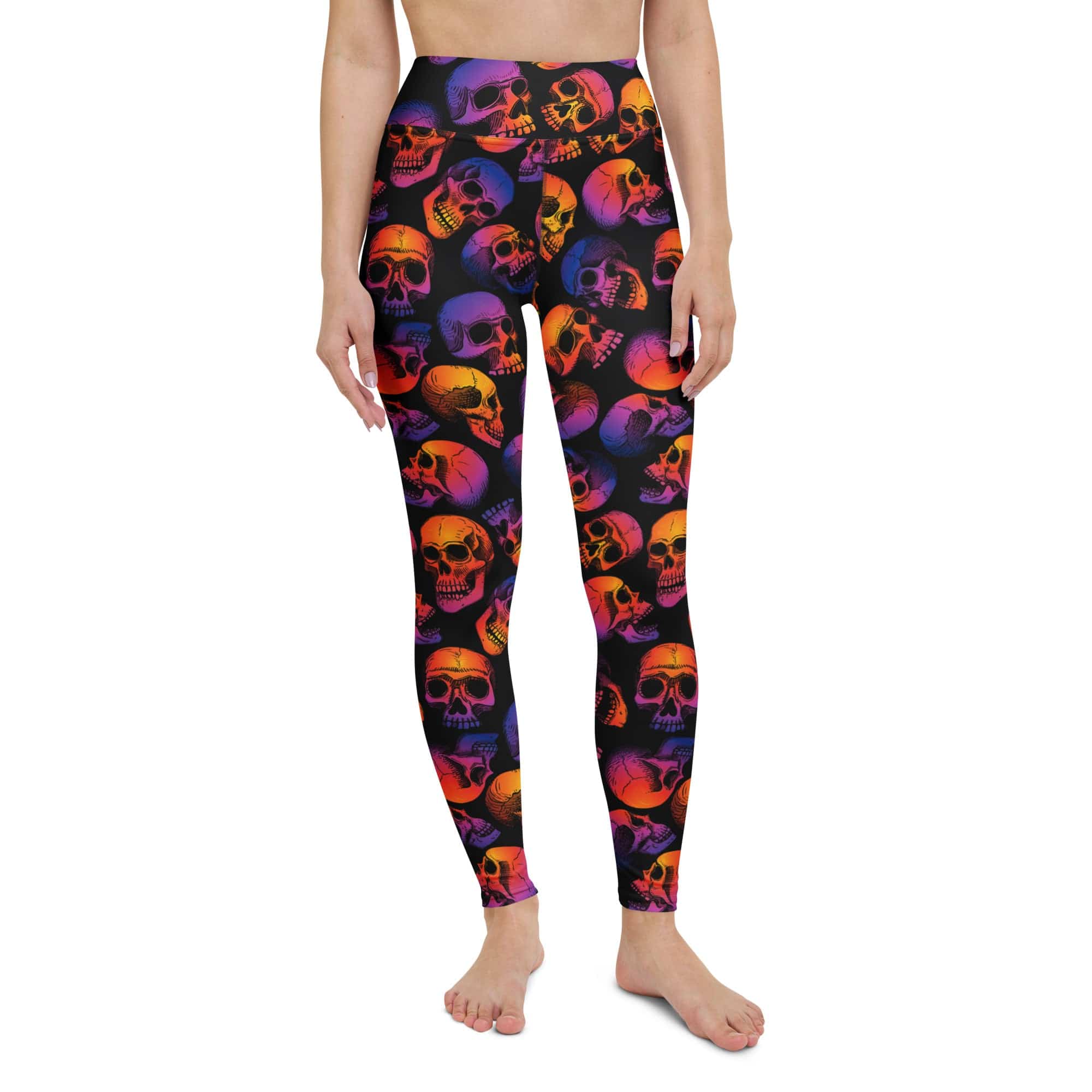 Halloween Skulls Yoga Leggings