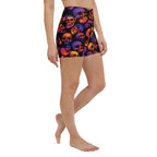 Halloween Skulls Yoga Shorts