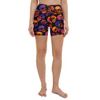 Halloween Skulls Yoga Shorts