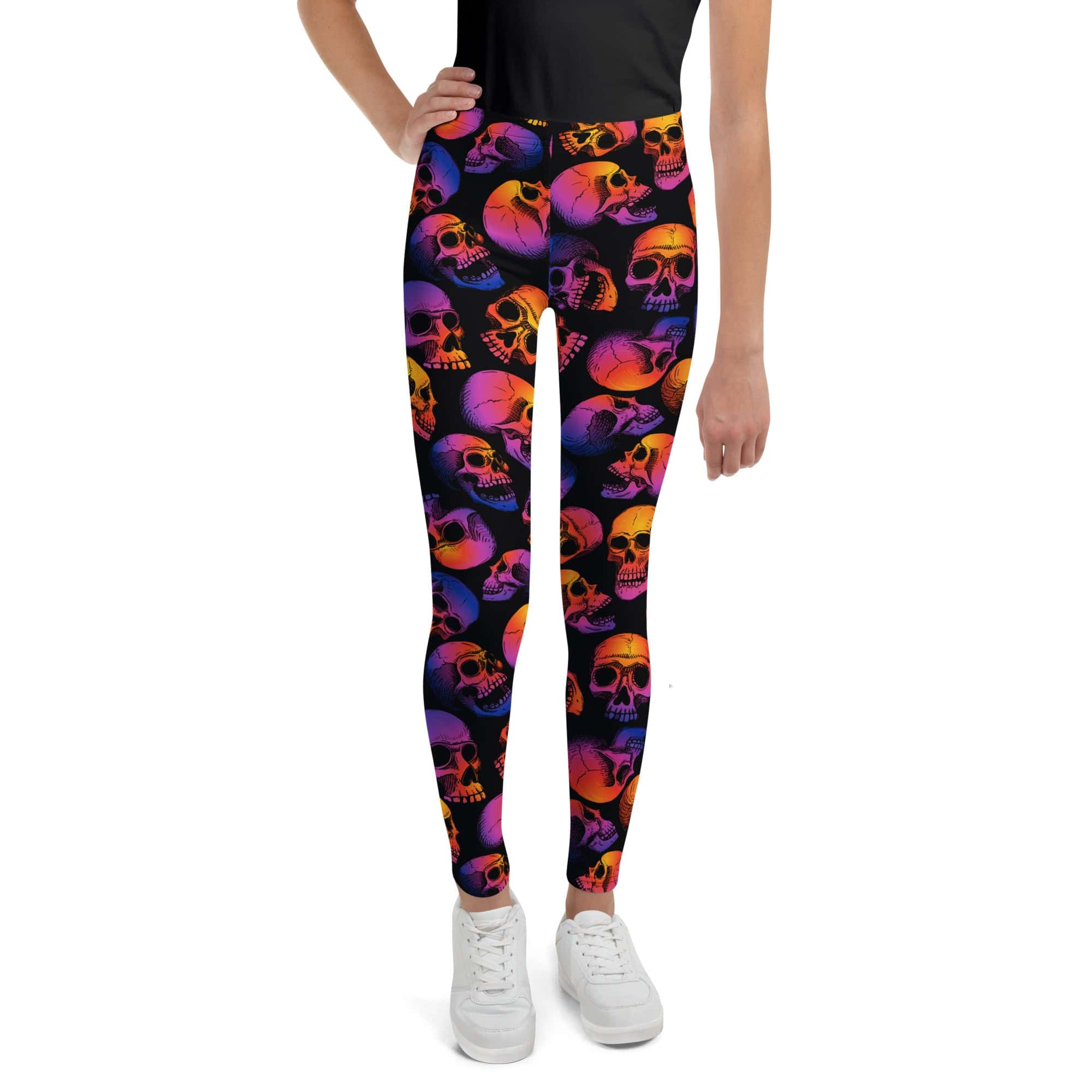 Halloween Skulls Youth Leggings