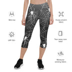 Halloween Spiderwebs Capris