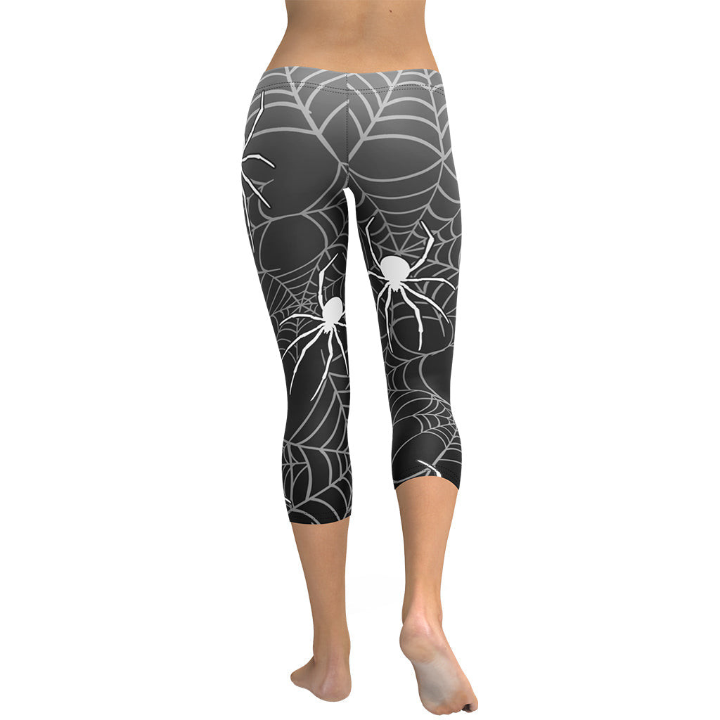 Halloween Spiderwebs Capris