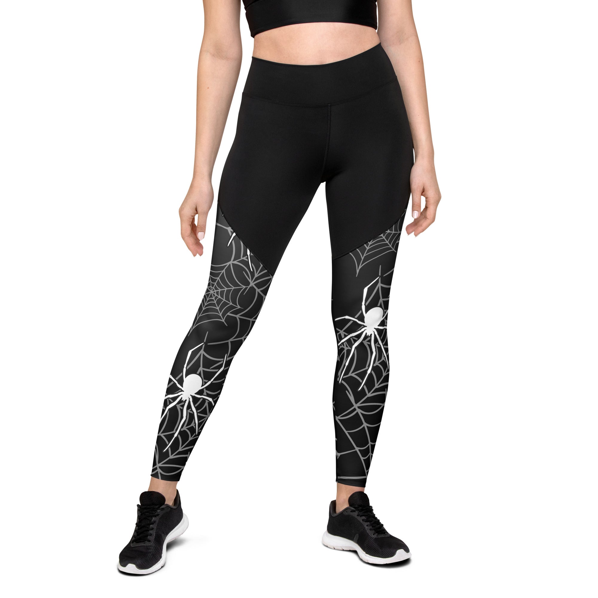 Halloween Spiderwebs Compression Leggings