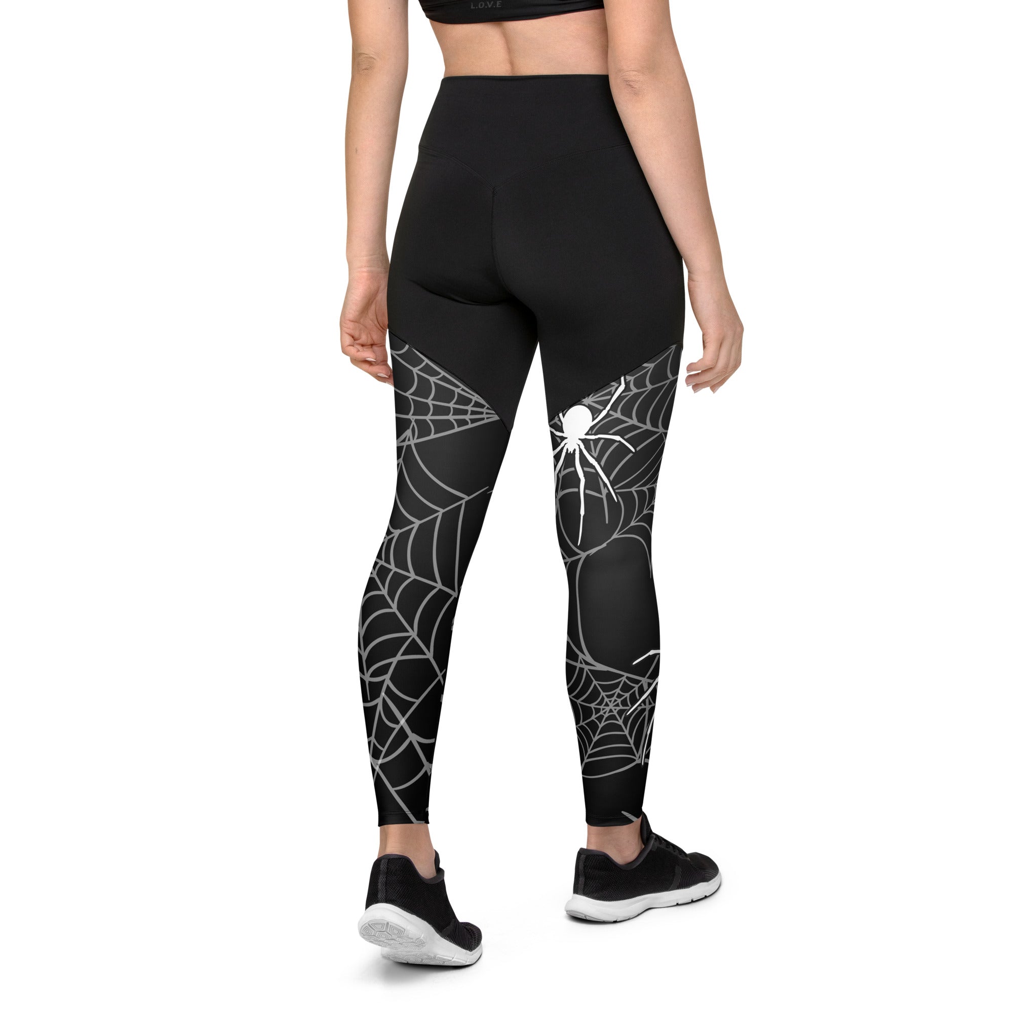 Halloween Spiderwebs Compression Leggings