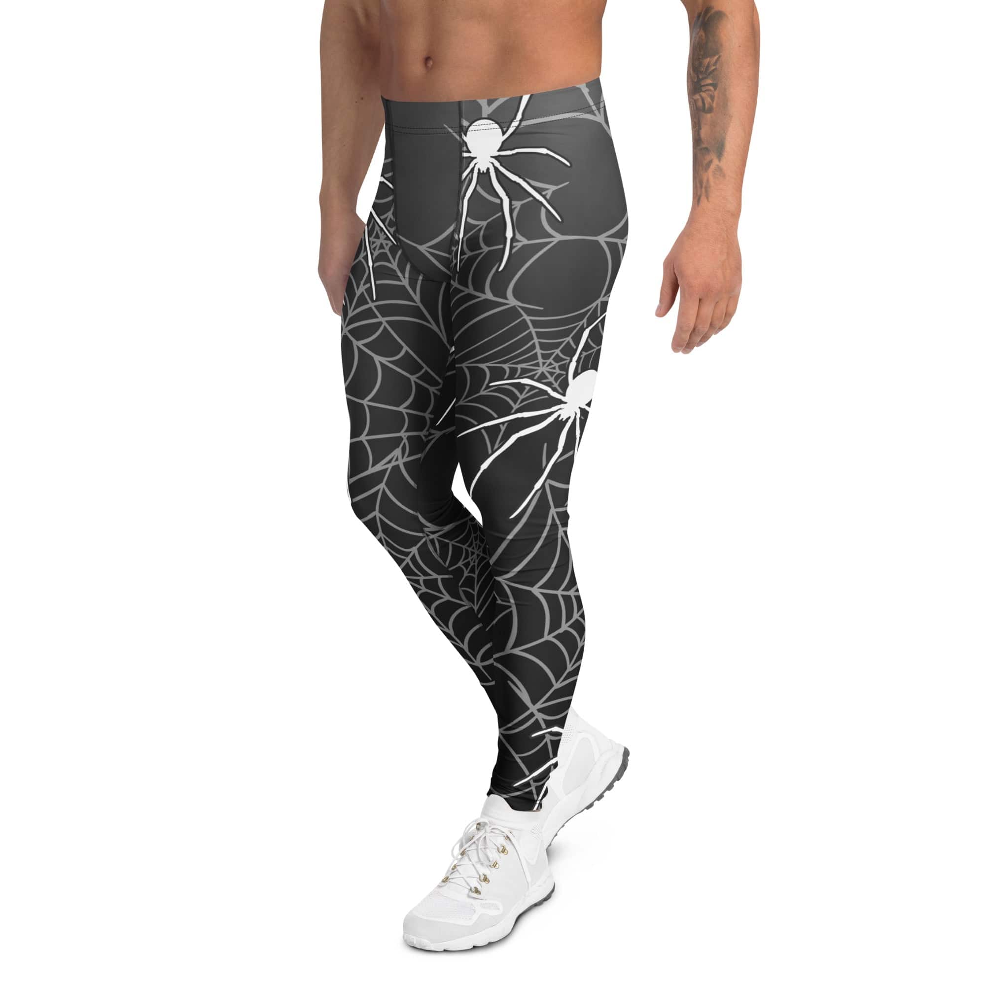 Halloween Spiderwebs Men's Leggings