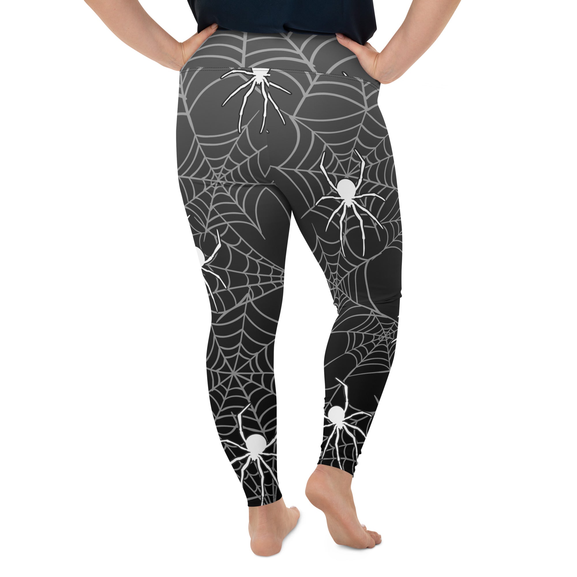 Halloween Spiderwebs Plus Size Leggings