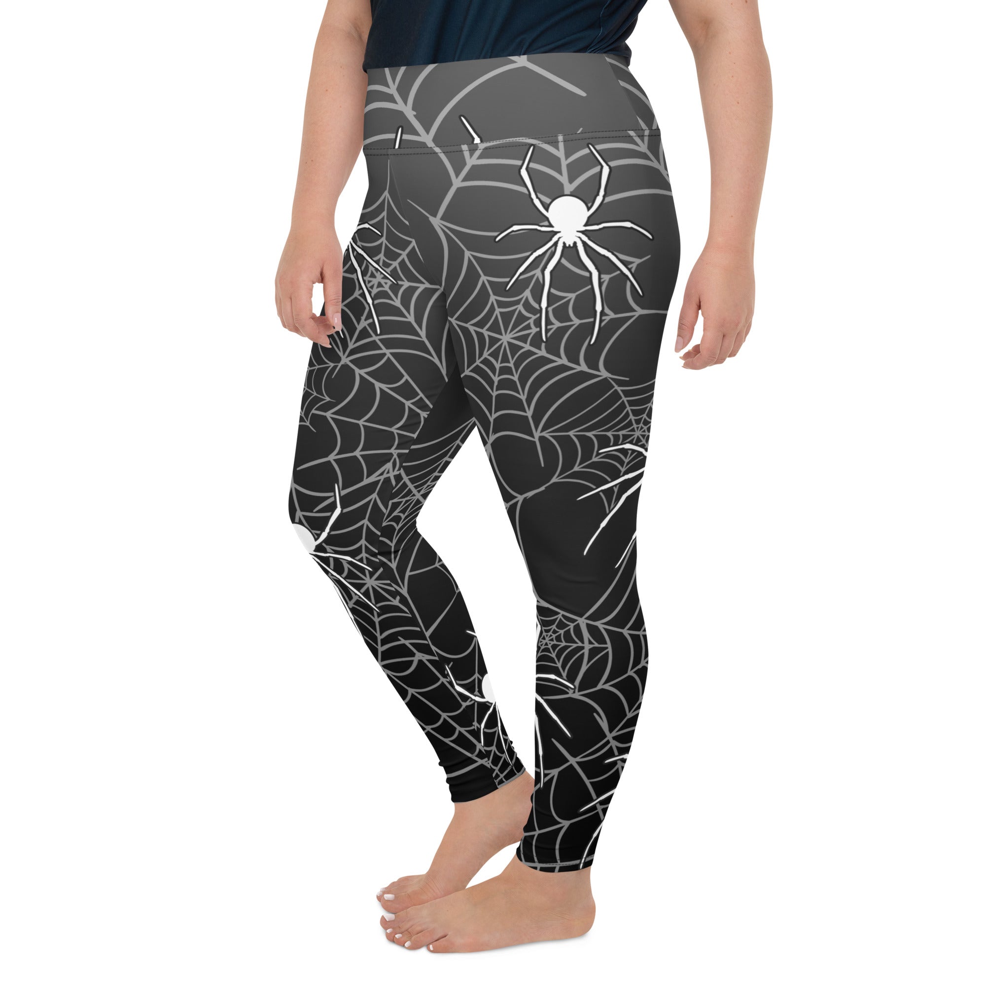 Halloween Spiderwebs Plus Size Leggings