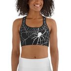 Halloween Spiderwebs Sports Bra