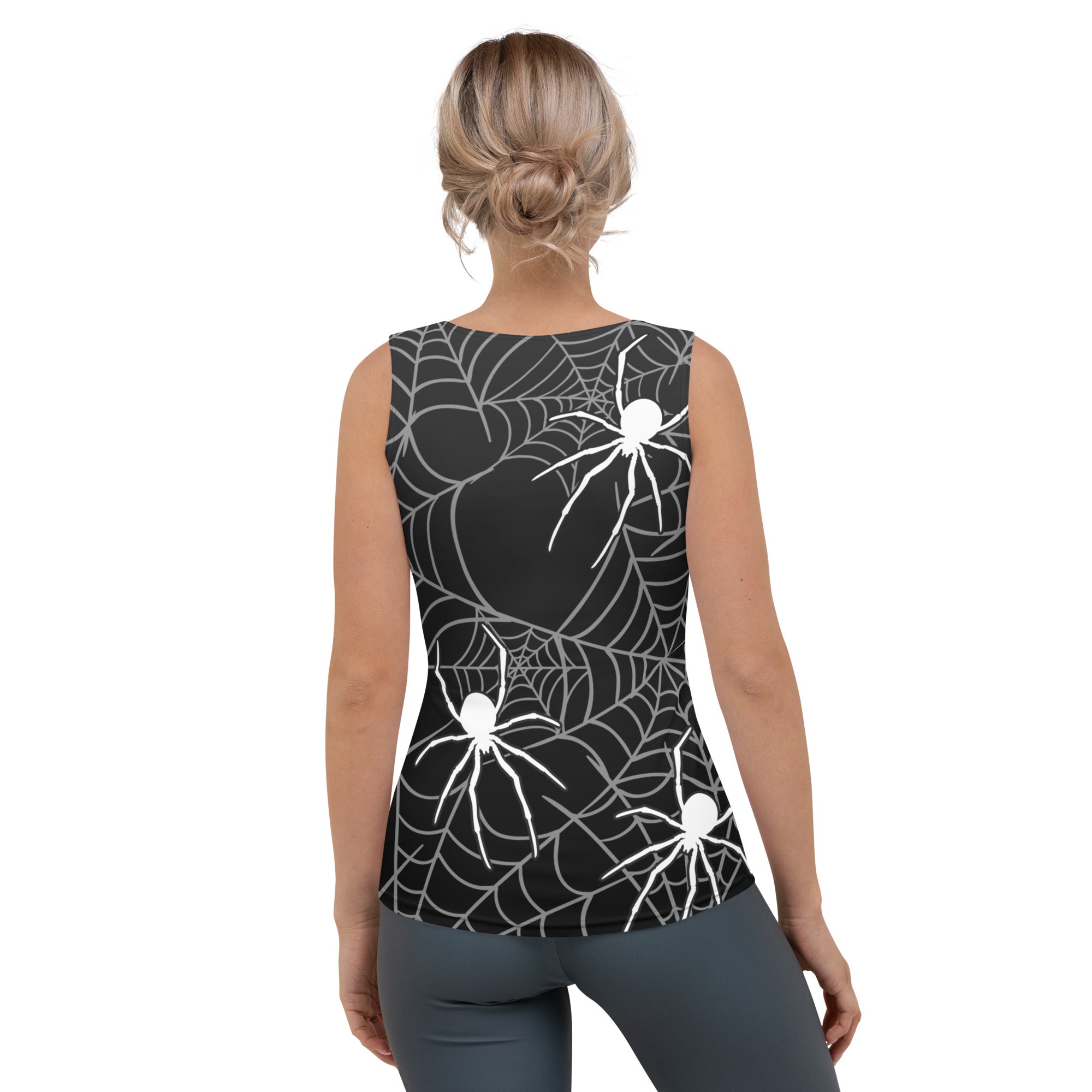 Halloween Spiderwebs Tank Top