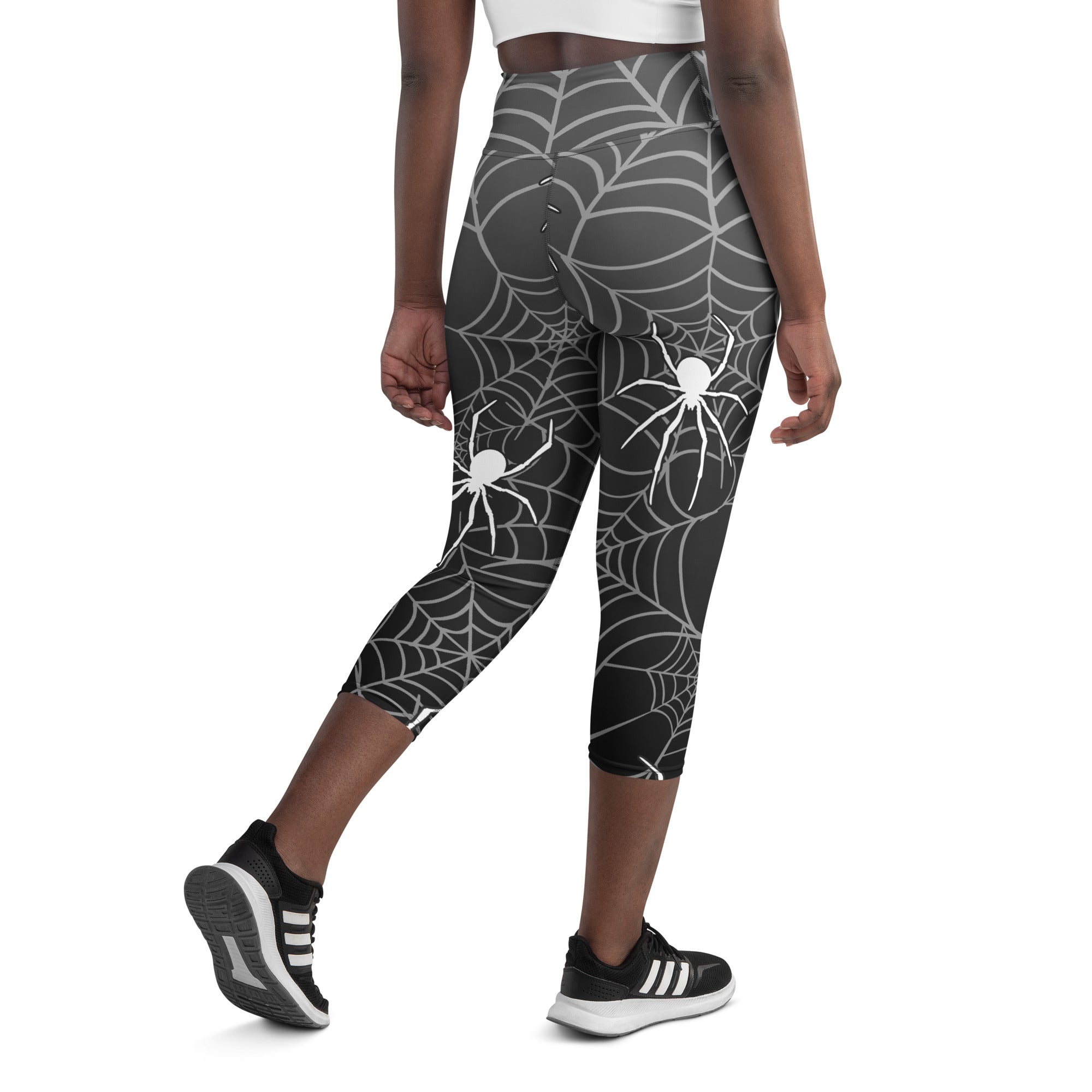 Halloween Spiderwebs Yoga Capris