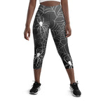 Halloween Spiderwebs Yoga Capris