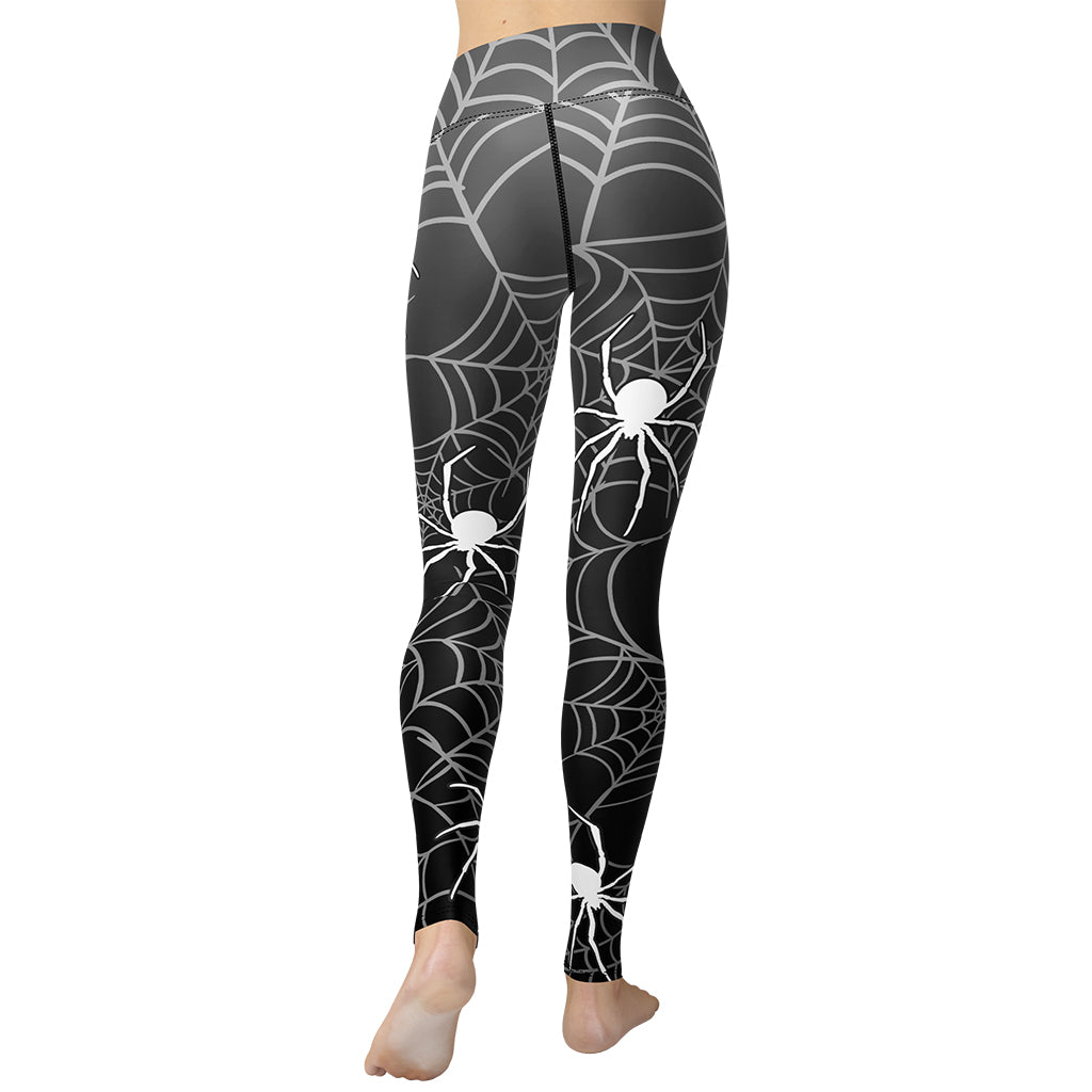 Halloween Spiderwebs Yoga Leggings