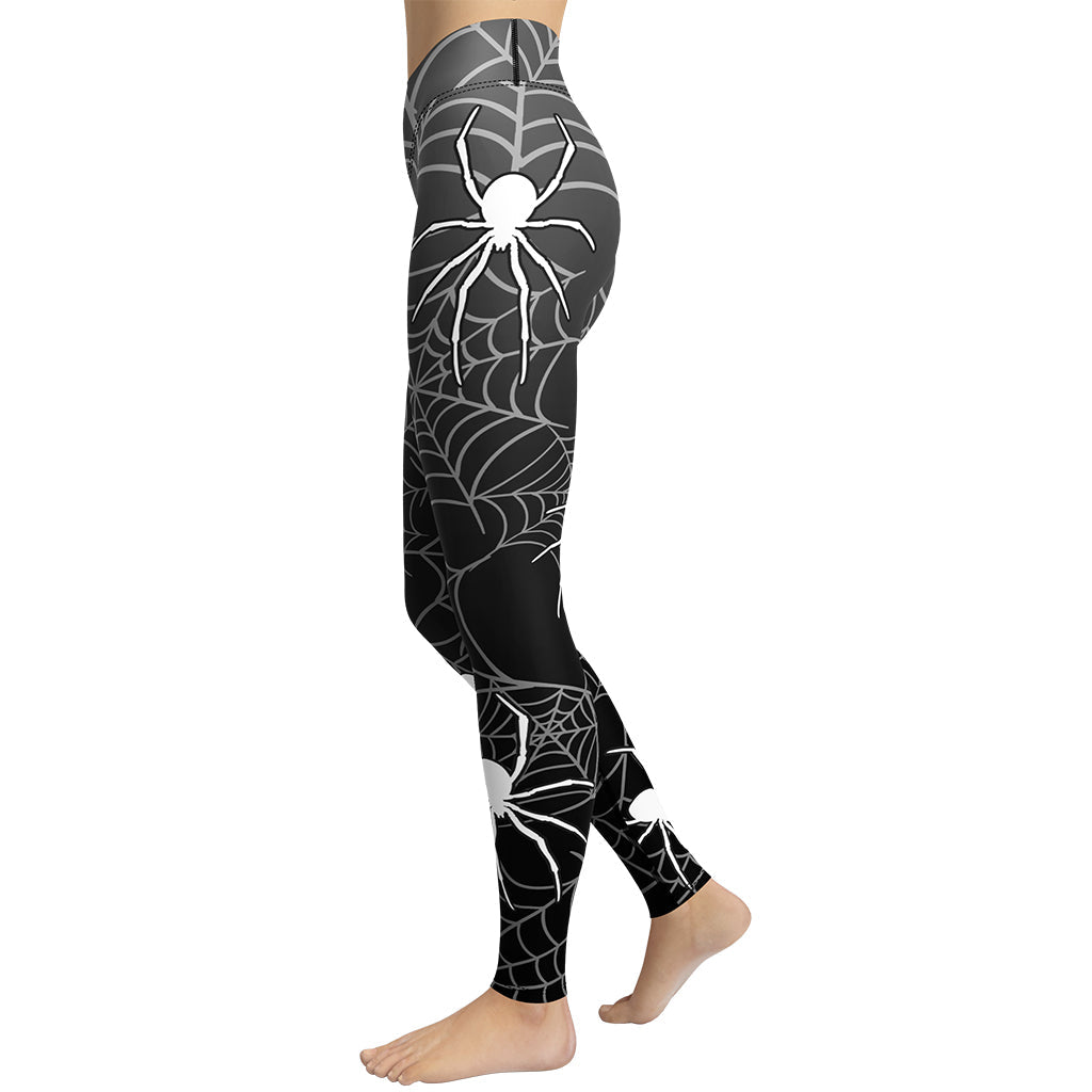 Halloween Spiderwebs Yoga Leggings