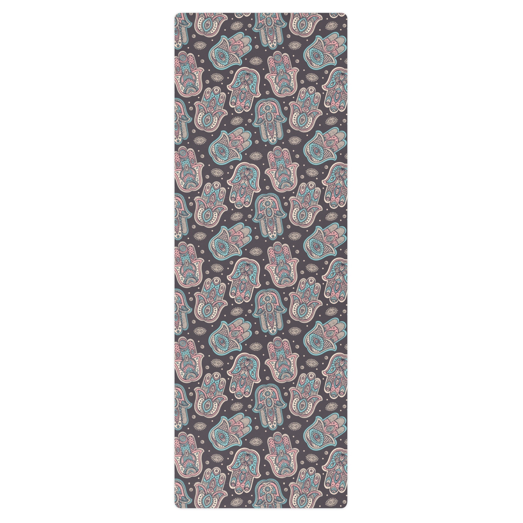 Hand Drawn Hamsa Yoga Mat