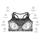 Hand Drawn Sports Bra