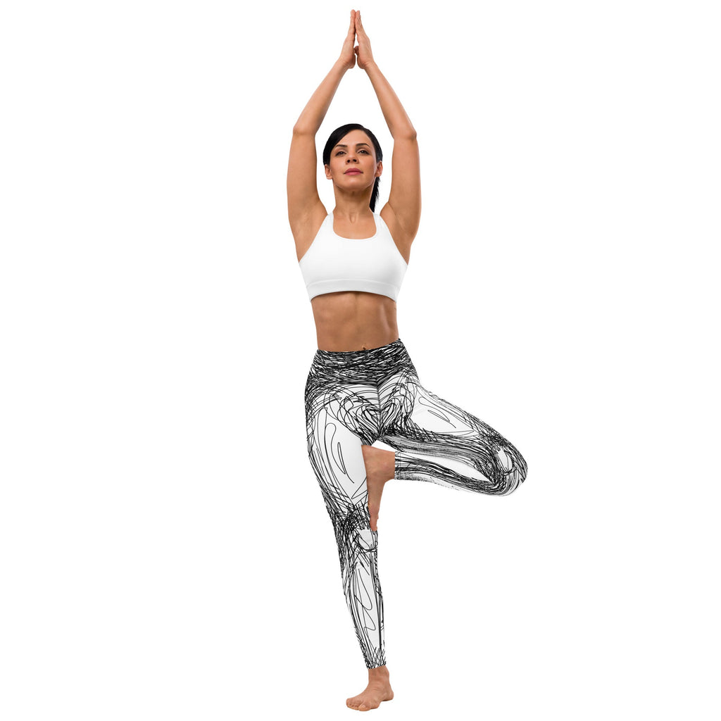Hand Drawn Yoga Leggings