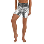 Hand Drawn Yoga Shorts