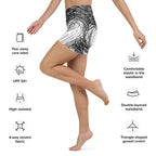 Hand Drawn Yoga Shorts