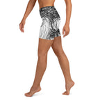 Hand Drawn Yoga Shorts